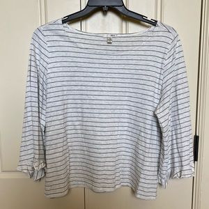 Amuse Society Stripe Boxy Tee-Large